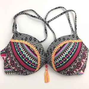 Shade & Shore Sexy Push-up Tassel Bikini Top 36C